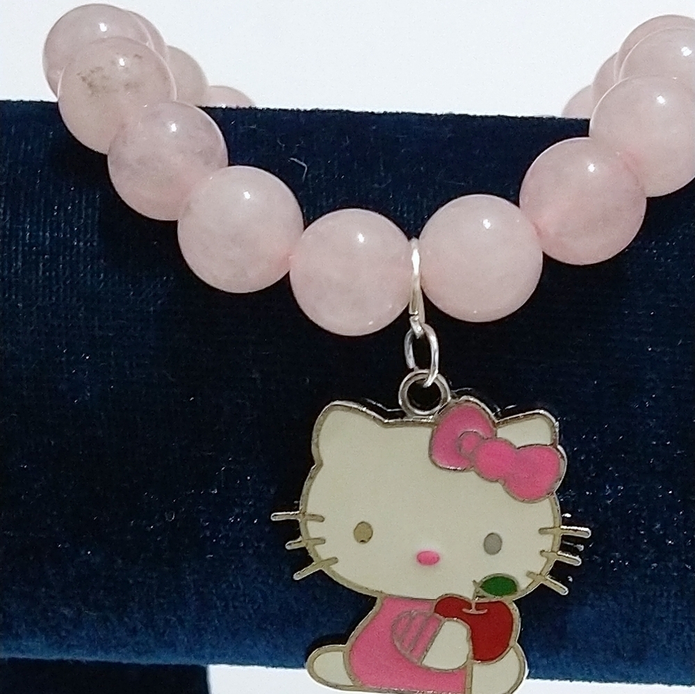 NWT Hello Kitty Rose Quartz Bracelet